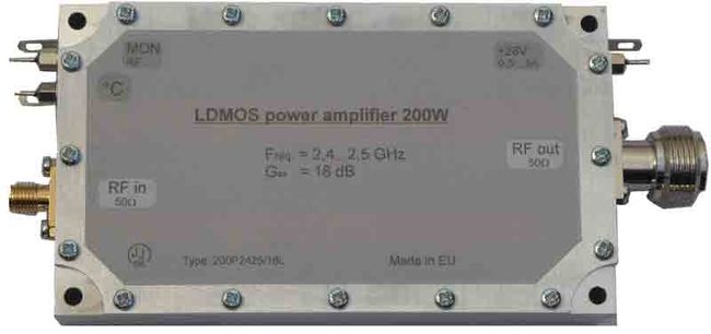 S-band LDMOS power amplifier 200W